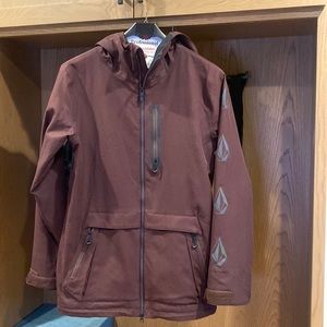 Men’s Volcom hooded, lightweight snowboard jacket